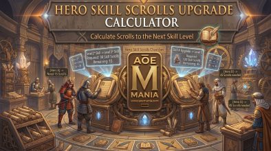 Hero Skill Scrolls Upgrade Calculator aoemaniacom